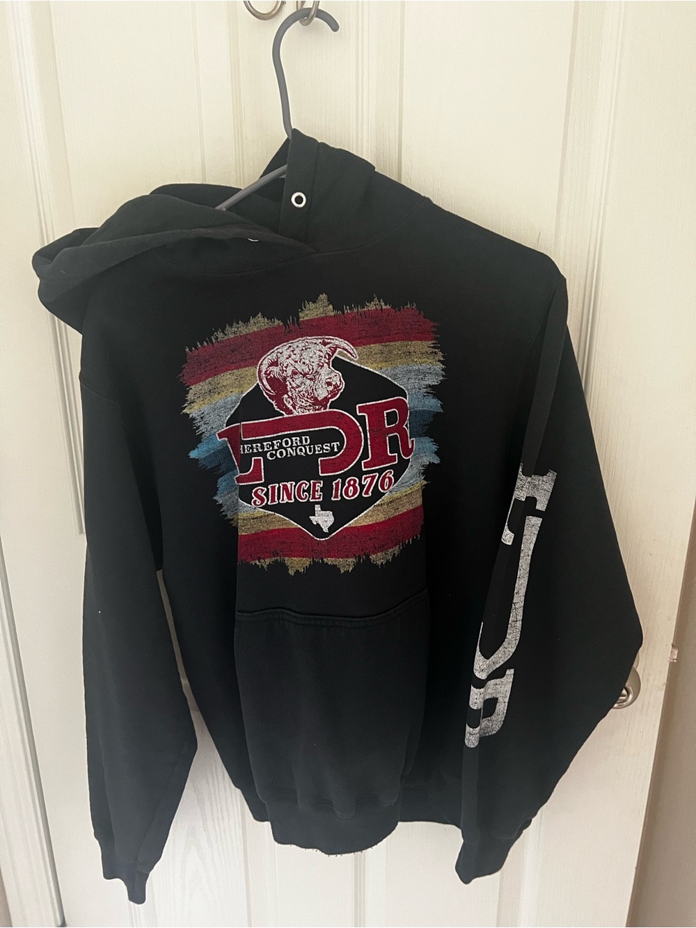 Black Longhorn Graphic Hoodie -
